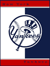 NY Yankee Team Blanket - Click to enlarge