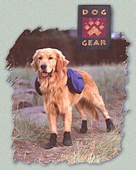 dog boots, packs